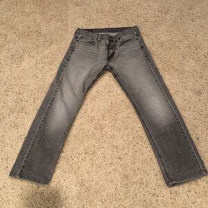 Levi's Men's 513 Gray Straight Leg Jeans 31x30 32x28 actual